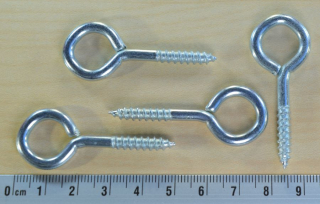 Oko s vrutem 30x20mm - 1ks