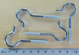 Hák s vrutem 25x40mm - 1ks