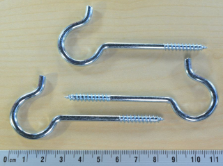 Hák s vrutem 25x55mm - 1ks